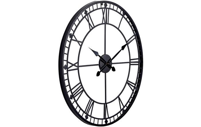 Pacific&#x20;Lifestyle&#x20;Black&#x20;Metal&#x20;Skeleton&#x20;Wall&#x20;Clock-75-227&#x20;1