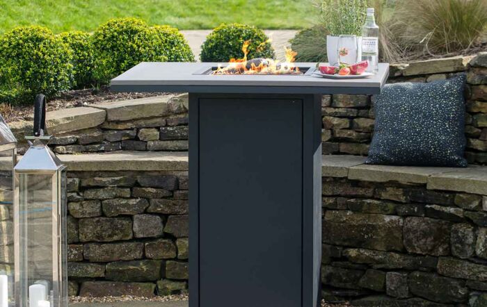 Pacific Lifestyle Cosiloft 100 Fire Pit Bar Table Black and Grey-18-530-BK-GY