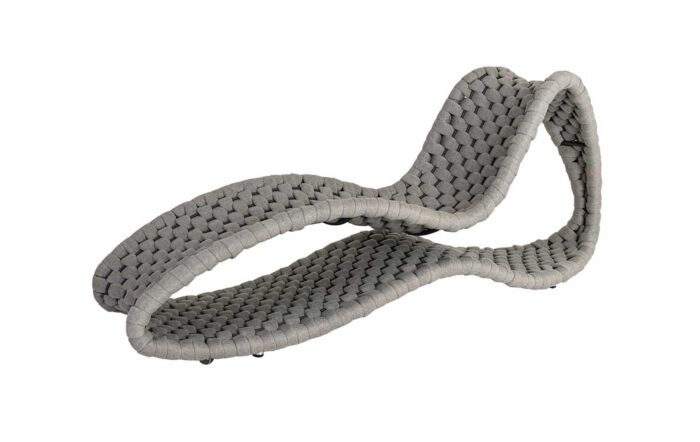 Alexander Rose Cordial Luxe Grey Woven Rope Surf Sunbed-7569LG