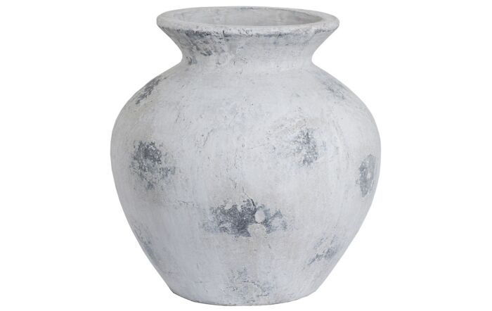 Hill Interiors Downton Large Antique White Vase-19501