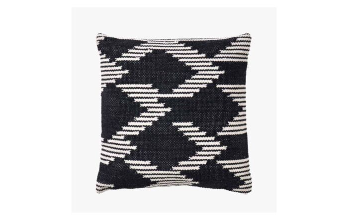 Pacific Lifestyle Black Chevron Indoor/Outdoor Scatter Cushion-18-714-KB-WH