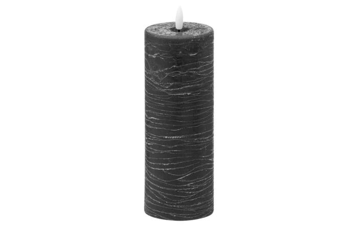 Hill Interiors Luxe Collection Natural Glow 3x8 Grey LED Candle Set Of 3-20876
