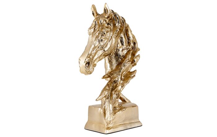 Pacific Lifestyle Shiny Gold Horse Head Ornament -70-643 GO