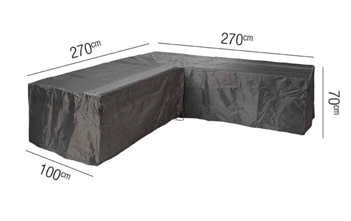 Lounge AeroCover L-Shape L270 x L270 x D100 x H70cm-18-C-7942