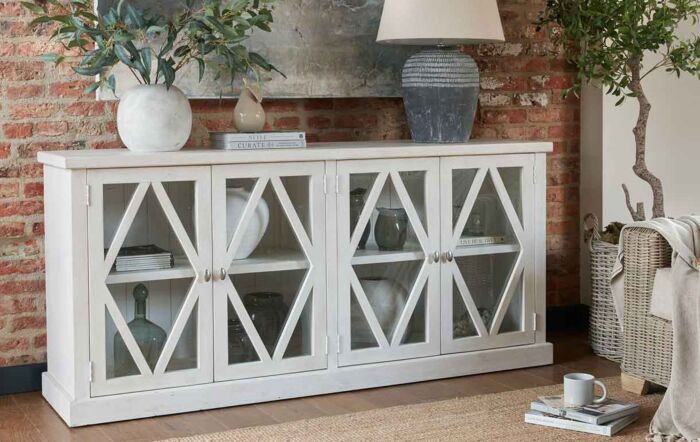Hill Interiors Stamford Plank Four Door Sideboard-22920