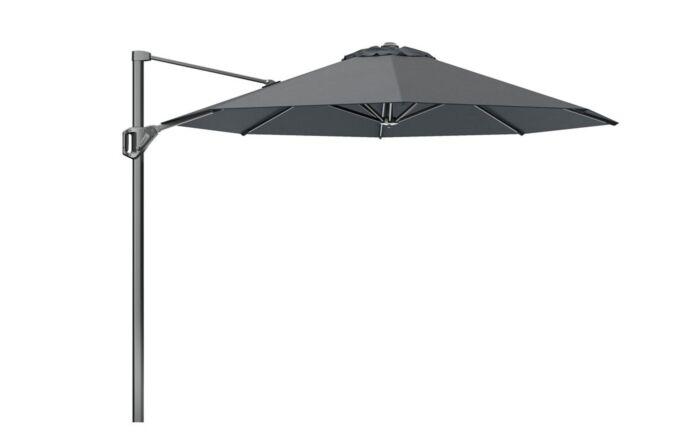 Pacific Lifestyle Voyager T1 3m Round Anthracite Parasol with 90kg Granite Base-18-303-GY