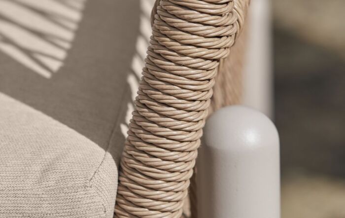 Pacific Lifestyle Martic Garden Two Seat Rope Sofa Set - Sandstone-18-M-008