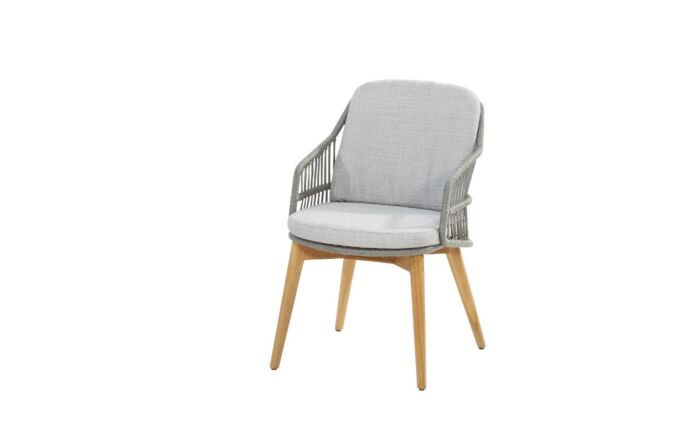 4 Seasons Outdoor Prado 130cm Round Table with 4 Ancora Dining Chairs-213842/91417/91418