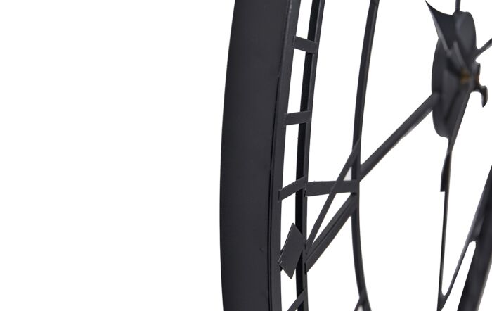 Pacific Lifestyle Black Metal Skeleton Wall Clock-75-227