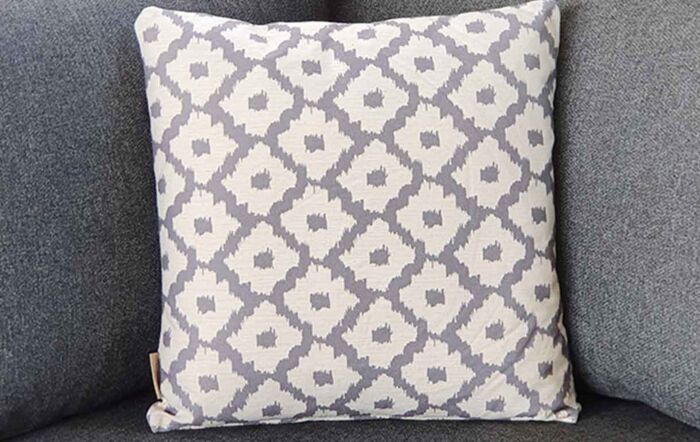 Bramblecrest Light Grey Medallion Square Scatter Cushion-UGLSC1