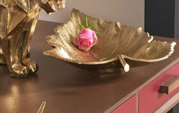 Pacific Lifestyle Gold Metal Leaf Bowl-70-597