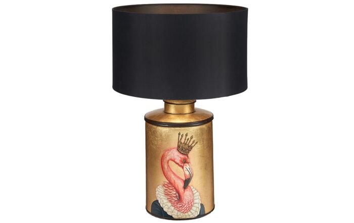 Pacific Lifestyle Flamingo Gold Hand Painted Metal Table Lamp-30-821-BO