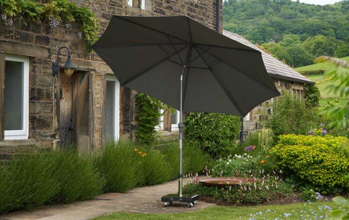 Pacific Lifestyle Riva 2.5m Round Anthracite Parasol-18-118-GY-1