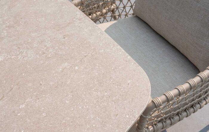 4 Seasons Outdoor Sardinia Garden Low Dining Set with 6 Chairs-214269-17131-17133