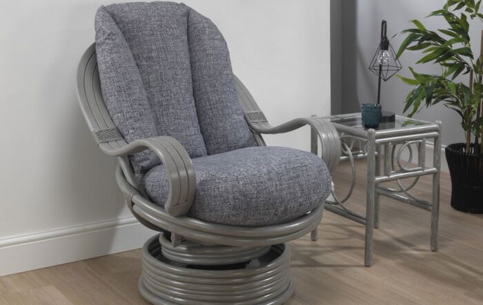 Desser Madrid Grey Cane Rattan Swivel Rocker-MadridGreySwivelRocker01-1
