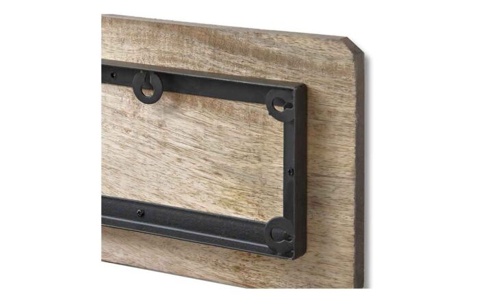 Hill Interiors 6 Horse Shoe Hooks On Dark Wood-16276