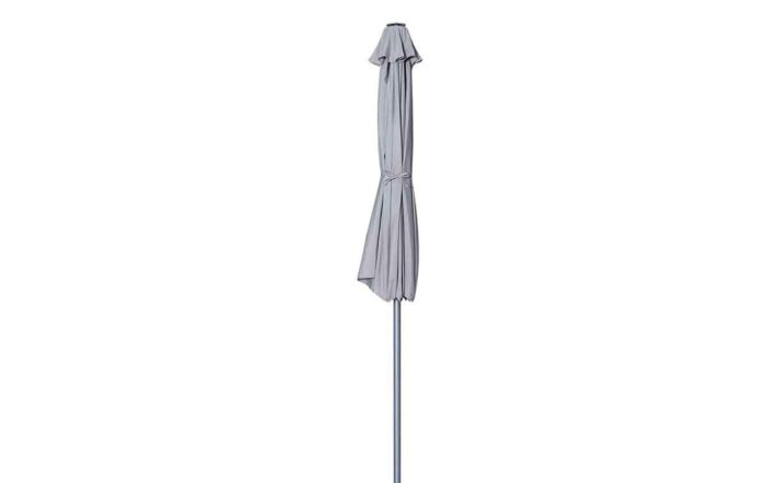 Maze 2.7m Round Parasol - Grey-QD101-2.7M/GREY