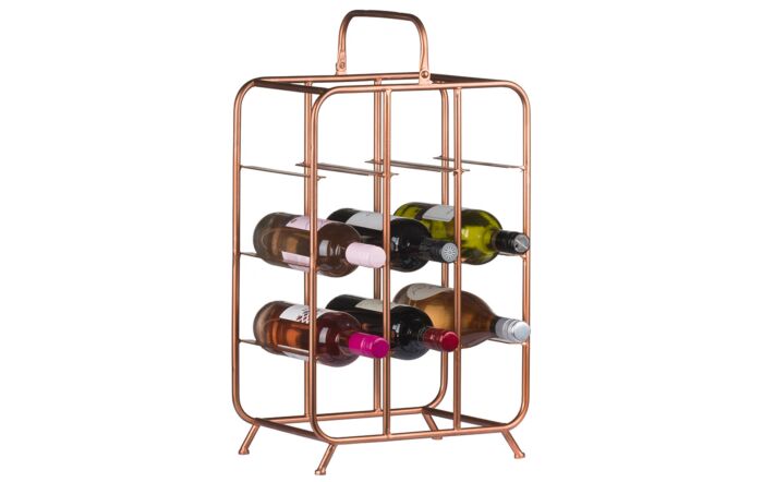 Hill Interiors Industrial Inspired 9 Bottle Wine Holder-18867