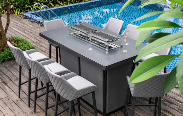 Maze&#x20;Regal&#x20;Outdoor&#x20;Fabric&#x20;8&#x20;Seat&#x20;Bar&#x20;Set&#x20;With&#x20;Fire&#x20;Pit&#x20;Table&#x20;-&#x20;Flanelle-FB-BAR-REG-8SRC-FP-AL-FL&#x20;1