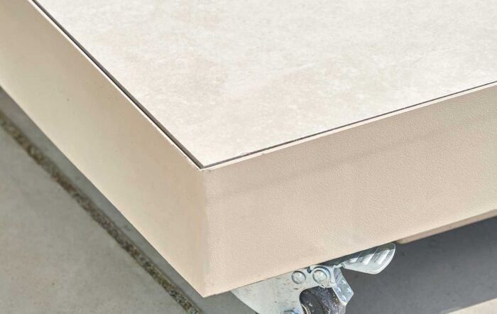 Pacific Lifestyle Ceramica Fillable 90kg Wheeled Parasol Base - Sandstone-18-299-SA