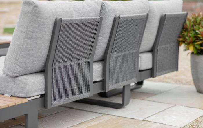 Bramblecrest Brooklyn L-Shape Sofa with Rectangle Coffee Table - Anthracite-X26BKAM02