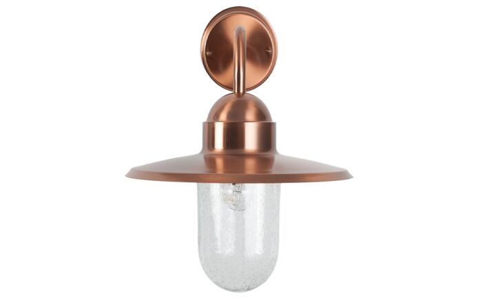 Pacific Lifestyle Lilium Copper Metal and Glass Fisherman Wall Light-SKU: 40-015
