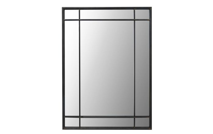 Pacific Lifestyle Antique Bronze Metal Rectangular Wall Mirror