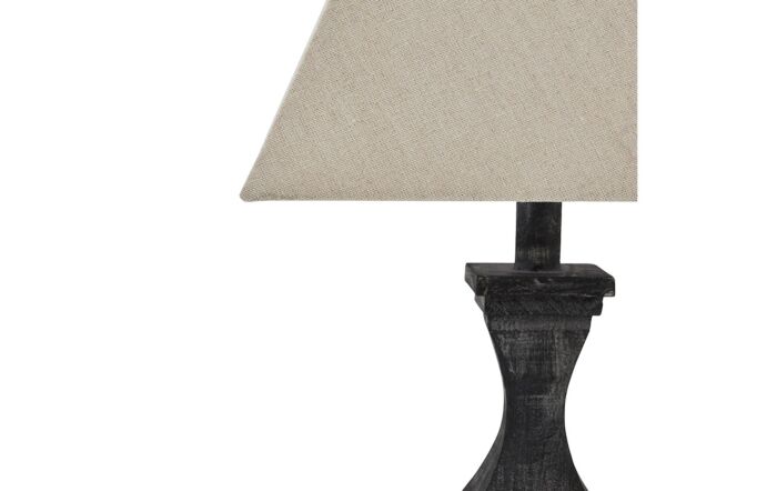 Hill Interiors Incia Fluted Wooden Table Lamp-21284