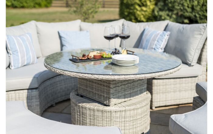 Maze Oxford Rattan Lifestyle Sofa Suite with Rising Table-OXF-207052