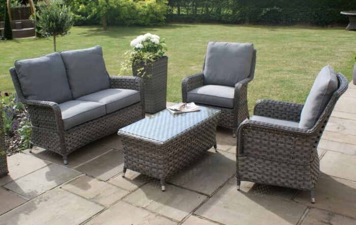 Maze Victoria Garden High Back Sofa Set - Small-VICHIG01-Small