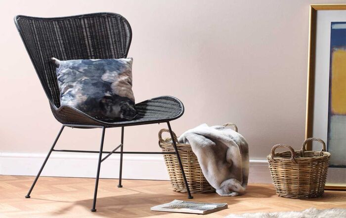 Porto Wing Chair-Black-73016-Black