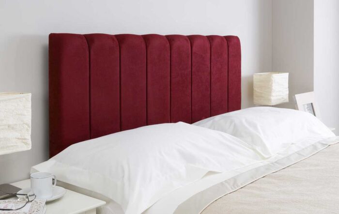 Swanglen Florence Strutted Fabric Headboard - Single 3'0"-Swanglen Florence Strutted Fabric Headboard - Single 3'0"