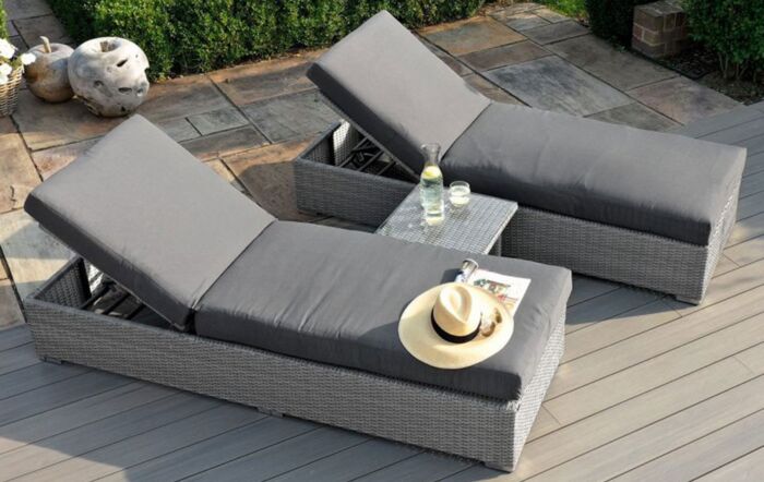 Maze Ascot Sunlounger Set-ASC-104016
