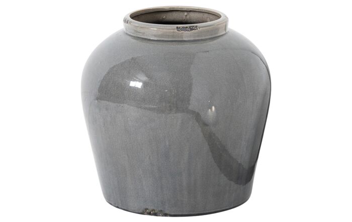 Hill Interiors Garda Grey Glazed Juniper Vase-21772