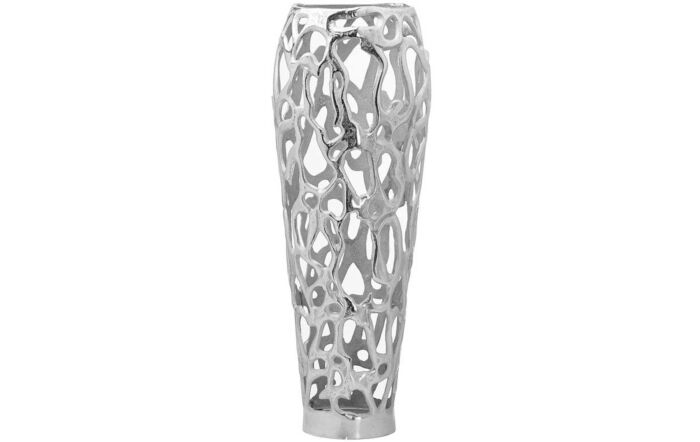 Ohlson Silver Large Perforated Coral Inspired Vase