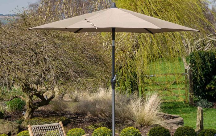 Pacific Lifestyle Riva Platinum Parasol - Taupe 2.5 Metre-18-118-TA