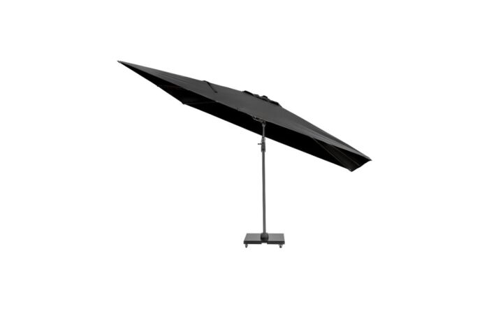 Pacific Lifestyle Challenger T2 3.5 x 2.6m Rectangular Anthracite Free Arm Parasol With 90kg Wheeled Base-18-304 & 18-125