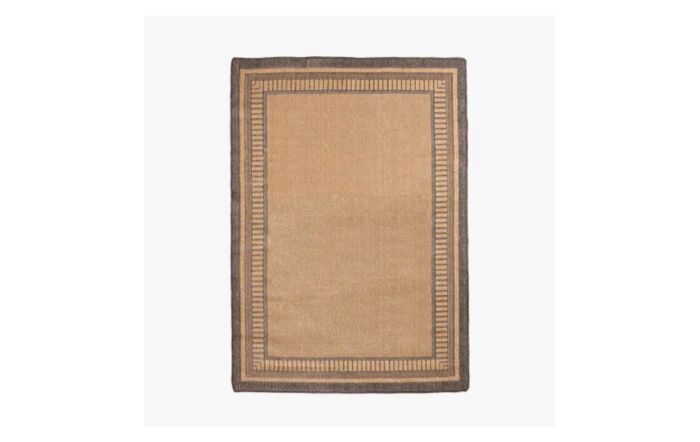 Pacific Lifestyle Black Border Indoor or Outdoor Rug-18-702-NA-BK