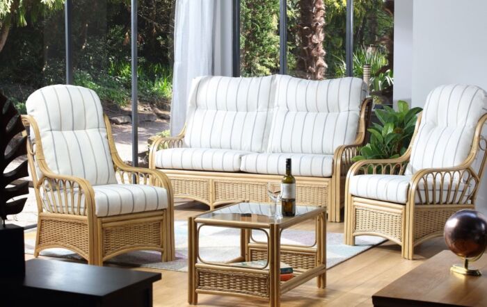 Desser Vale Light Oak 3 Seater Sofa-Desser Vale Light Oak 3 Seater Sofa