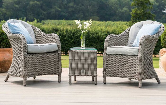 Maze Oxford Bistro Set - Grey-OXF-204014