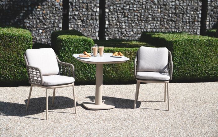 4 Seasons Outdoor Puglia Outdoor Bistro Set - Latte-91647/91627