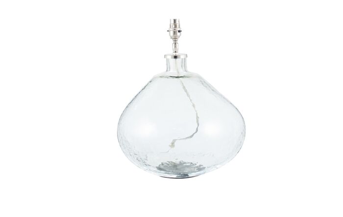 Pacific Lifestyle Savannah Organic Shape Wide Clear Glass Table Lamp-30-696-BO