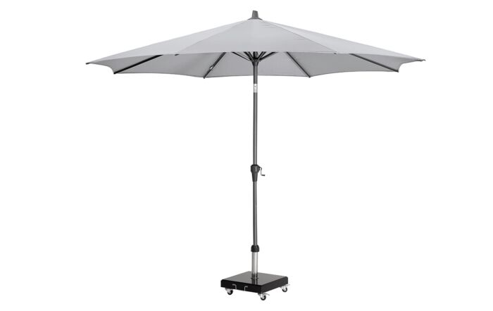 Pacific Lifestyle Riva 3m Round Parasol with Base - Luna Grey-18-119-LG 18-123