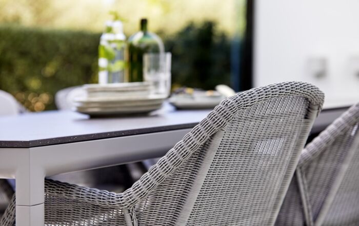 Cane-Line Breeze Four Seater Dining Set - Grey-Breeze Dining Set-1-Grey