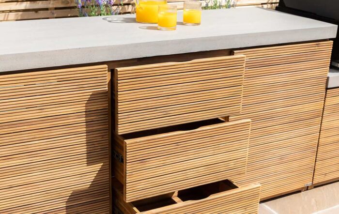 Maze Bali Outdoor Kitchen Storage Unit - Large Configuration-BALI-OKIT-TD