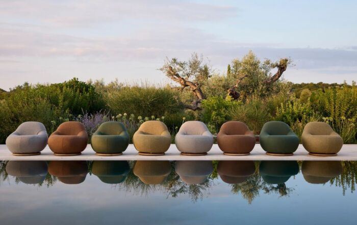 Cane-Line&#x20;Gem&#x20;Outdoor&#x20;Lounge&#x20;Chair&#x20;with&#x20;Teak&#x20;Swivel&#x20;-&#x20;Dark&#x20;Green-54005Y156T&#x20;1