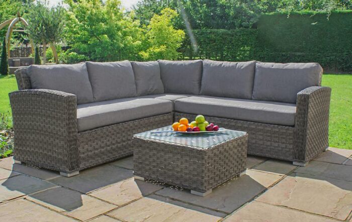 Maze Victoria Small Garden Corner Sofa Set-VIC-503020