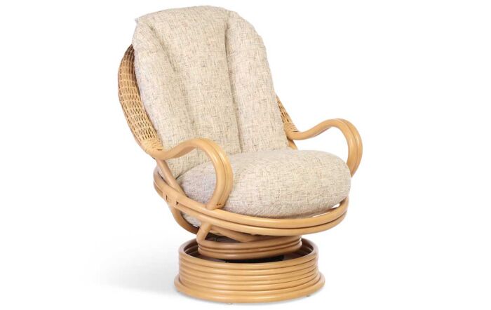 Desser Aspen Light Oak Deluxe Swivel Rocker Chair-Desser Aspen Light Oak Deluxe Swivel Rocker Chair
