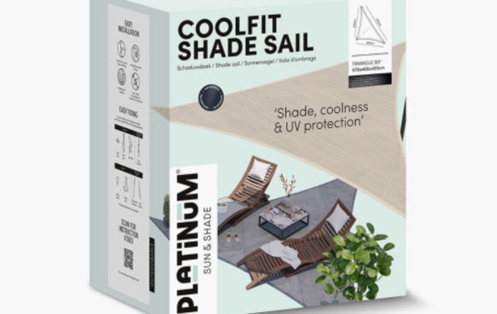 Pacific Lifestyle 4m 90 Degree Triangle Shade Sail Off White-18-N508-090-34