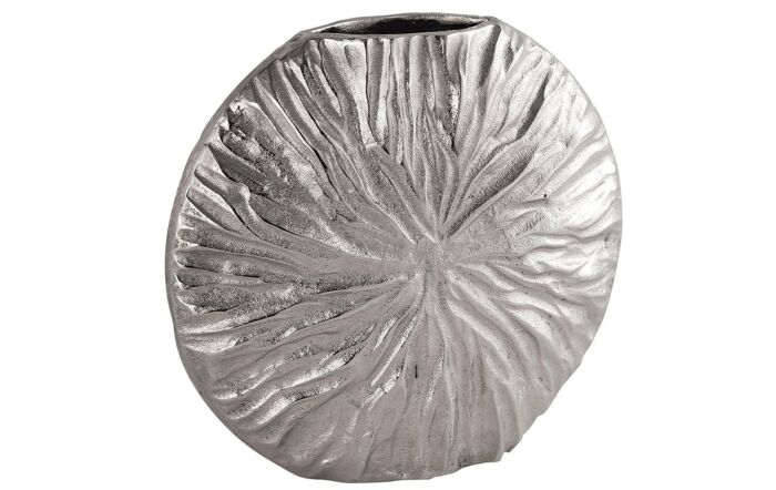 Hill Interiors Farrah Collection Silver Textured Large Vase-21537